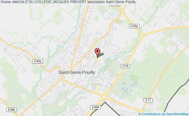 plan association Amicale Du College Jacques Prevert Saint-Genis-Pouilly