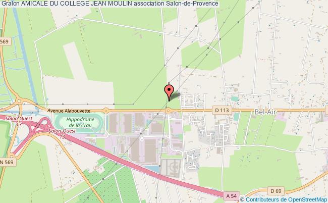 plan association Amicale Du College Jean Moulin Salon-de-Provence