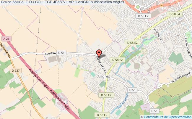 plan association Amicale Du College Jean Vilar D Angres Angres