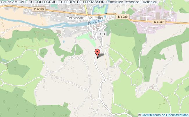 plan association Amicale Du College Jules Ferry De Terrasson Terrasson-Lavilledieu