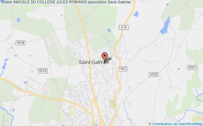 plan association Amicale Du College Jules Romains Saint-Galmier