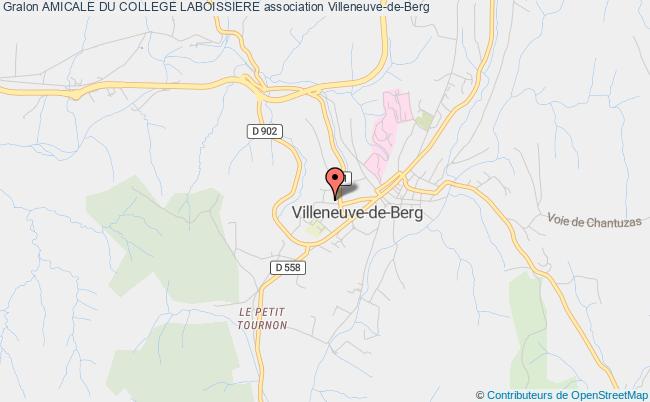 plan association Amicale Du College Laboissiere Villeneuve-de-Berg