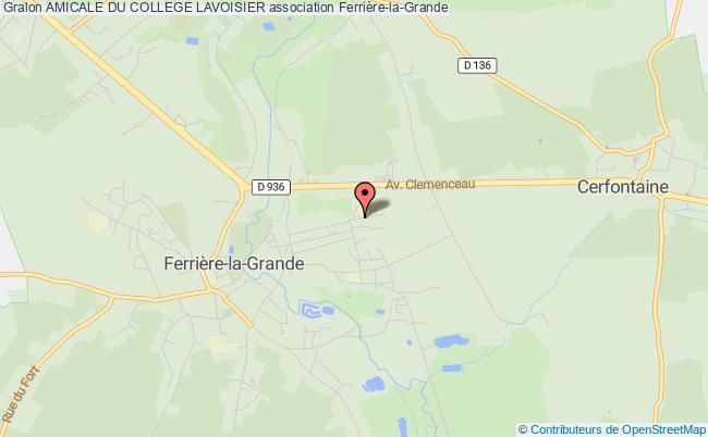 plan association Amicale Du College Lavoisier Ferrière-la-Grande