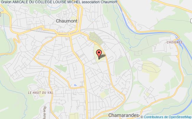 plan association Amicale Du College Louise Michel Chaumont