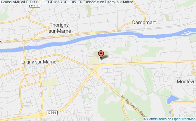 plan association Amicale Du College Marcel Riviere Lagny-sur-Marne