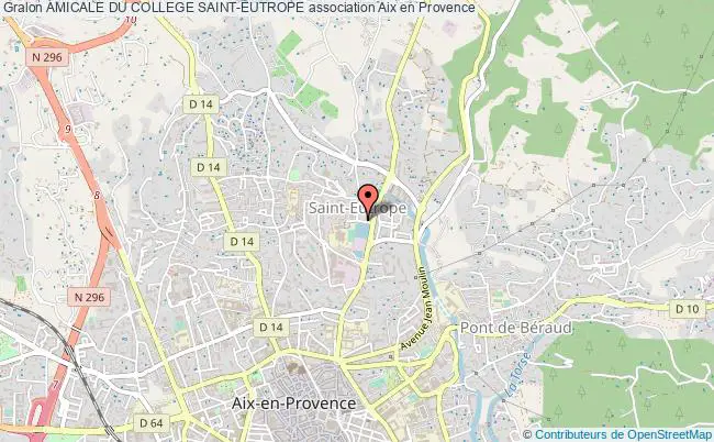 plan association Amicale Du College Saint-eutrope Aix-en-Provence