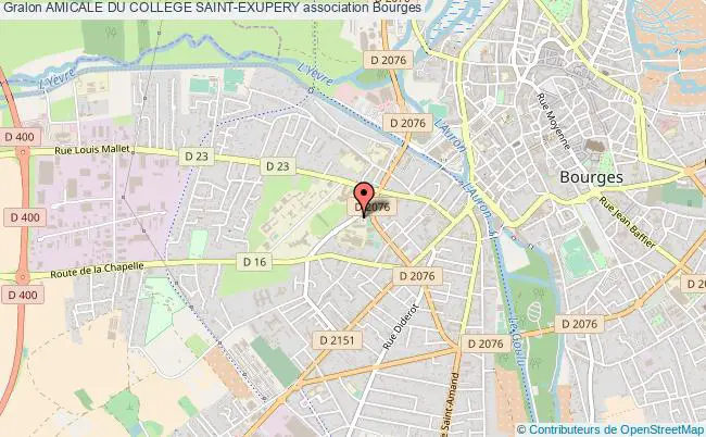 plan association Amicale Du College Saint-exupery Bourges