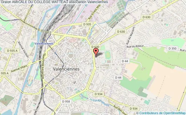 plan association Amicale Du College Watteau Valenciennes