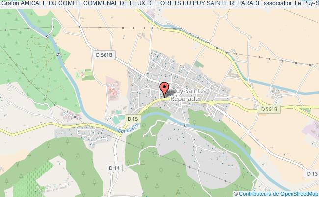 plan association Amicale Du Comite Communal De Feux De Forets Du Puy Sainte Reparade Le Puy-Sainte-Réparade
