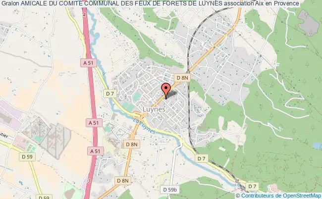 plan association Amicale Du Comite Communal Des Feux De Forets De Luynes Aix-en-Provence