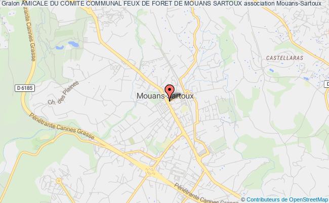plan association Amicale Du Comite Communal Feux De Foret De Mouans Sartoux Mouans-Sartoux