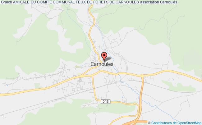 plan association Amicale Du ComitÉ Communal Feux De Forets De Carnoules Carnoules
