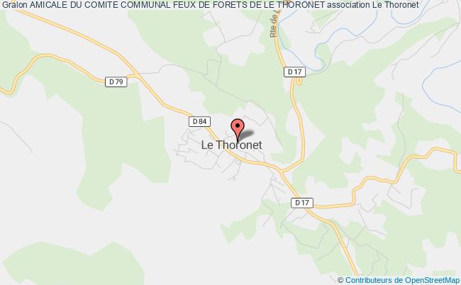 plan association Amicale Du Comite Communal Feux De Forets De Le Thoronet Le    Thoronet