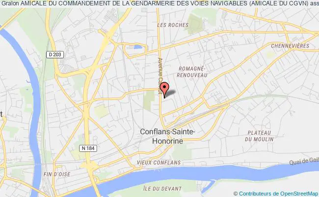 plan association Amicale Du Commandement De La Gendarmerie Des Voies Navigables (amicale Du Cgvn) Conflans-Sainte-Honorine