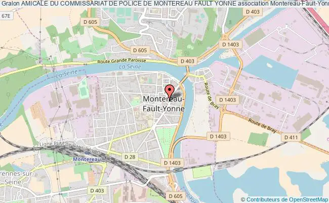 plan association Amicale Du Commissariat De Police De Montereau Fault Yonne Montereau-Fault-Yonne