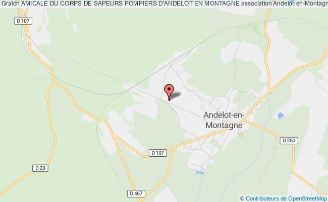 plan association Amicale Du Corps De Sapeurs Pompiers D'andelot En Montagne Andelot-en-Montagne