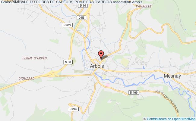 plan association Amicale Du Corps De Sapeurs Pompiers D'arbois Arbois