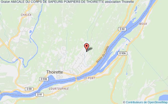 plan association Amicale Du Corps De Sapeurs Pompiers De Thoirette Thoirette