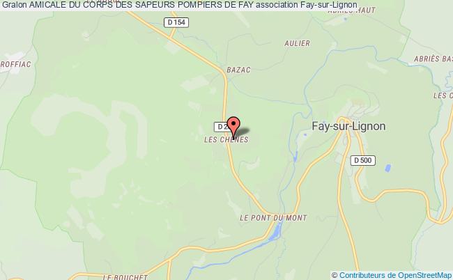 plan association Amicale Du Corps Des Sapeurs Pompiers De Fay Fay-sur-Lignon