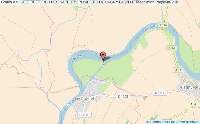 plan association Amicale Du Corps Des Sapeurs Pompiers De Pagny La Ville Pagny-la-Ville