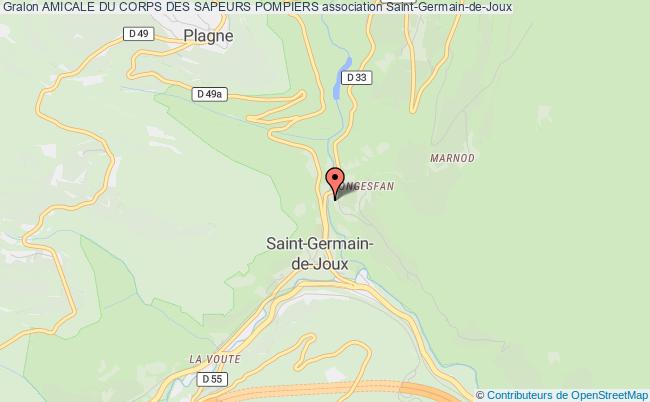 plan association Amicale Du Corps Des Sapeurs Pompiers Saint-Germain-de-Joux