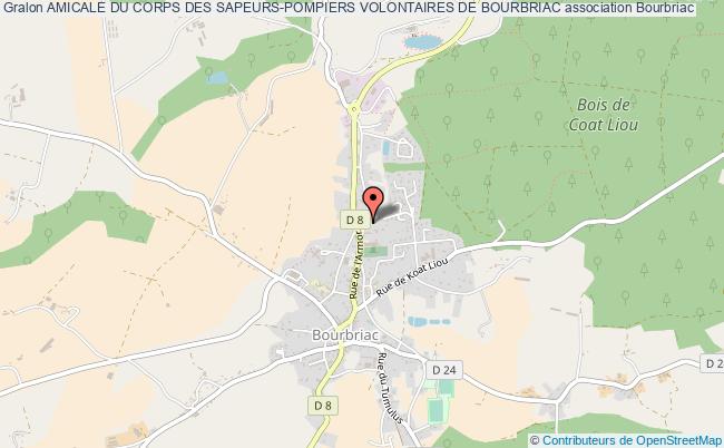 plan association Amicale Du Corps Des Sapeurs-pompiers Volontaires De Bourbriac Bourbriac