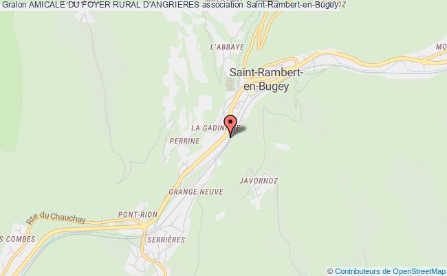plan association Amicale Du Foyer Rural D'angrieres Saint-Rambert-en-Bugey