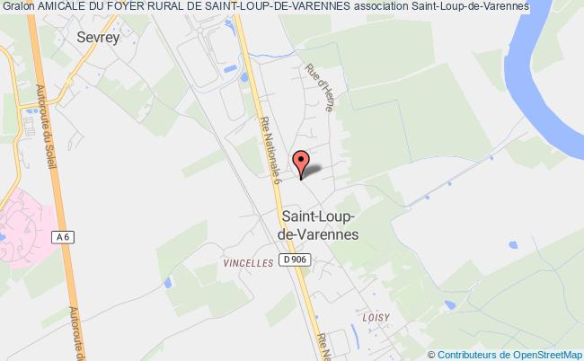 plan association Amicale Du Foyer Rural De Saint-loup-de-varennes Saint-Loup-de-Varennes