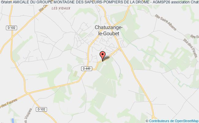 plan association Amicale Du Groupe Montagne Des Sapeurs-pompiers De La Drome - Agmsp26 Chatuzange-le-Goubet