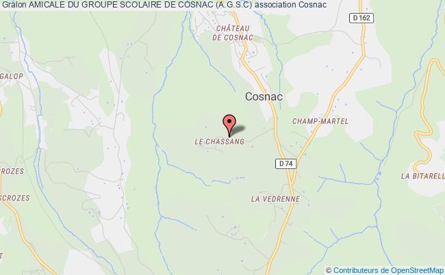 plan association Amicale Du Groupe Scolaire De Cosnac (a.g.s.c) Cosnac