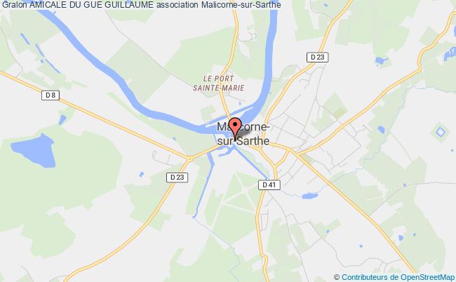 plan association Amicale Du Gue Guillaume Malicorne-sur-Sarthe