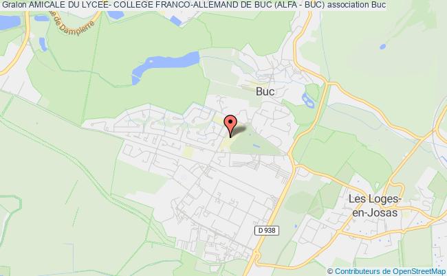 plan association Amicale Du Lycee- College Franco-allemand De Buc (alfa - Buc) Buc