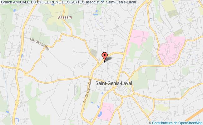 plan association Amicale Du Lycee Rene Descartes Saint-Genis-Laval