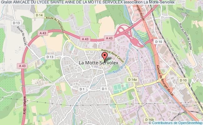 plan association Amicale Du Lycee Sainte Anne De La Motte Servolex La    Motte-Servolex