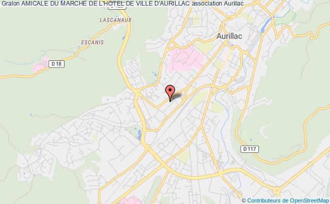 plan association Amicale Du Marche De L'hotel De Ville D'aurillac Aurillac