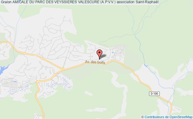 plan association Amicale Du Parc Des Veyssieres Valescure (a.p.v.v.) Saint-Raphaël