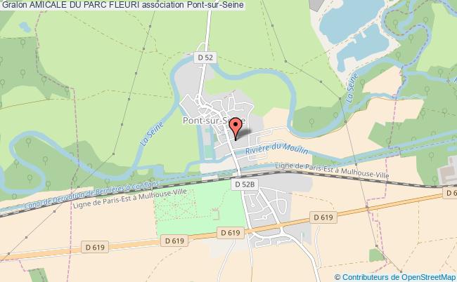 plan association Amicale Du Parc Fleuri Pont-sur-Seine