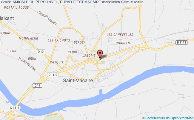 plan association Amicale Du Personnel, Ehpad De St Macaire Saint-Macaire