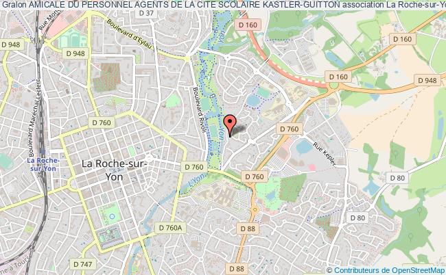 plan association Amicale Du Personnel Agents De La Cite Scolaire Kastler-guitton La    Roche-sur-Yon