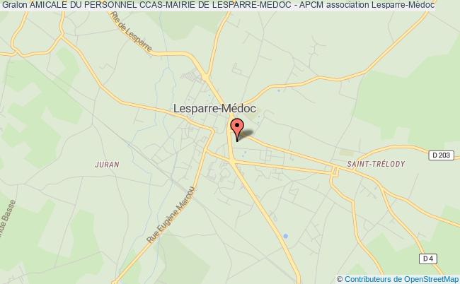 plan association Amicale Du Personnel Ccas-mairie De Lesparre-medoc - Apcm Lesparre-Médoc