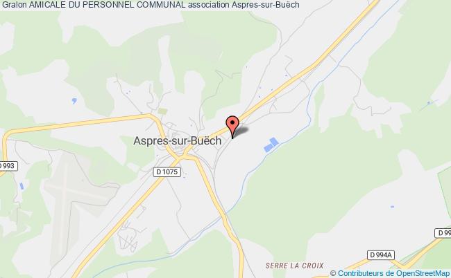 plan association Amicale Du Personnel Communal Aspres-sur-Buëch