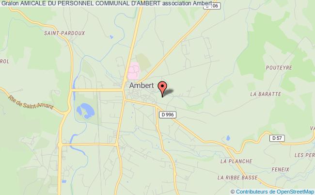 plan association Amicale Du Personnel Communal D'ambert AMBERT