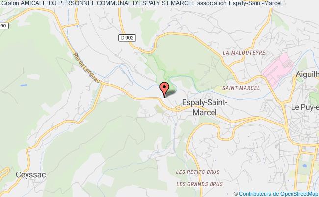 plan association Amicale Du Personnel Communal D'espaly St Marcel Espaly-Saint-Marcel