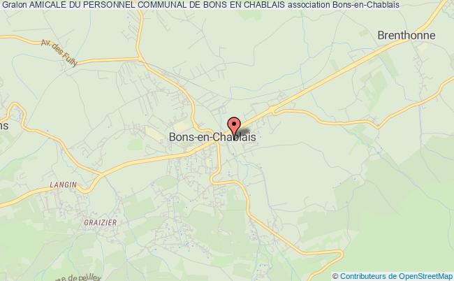 plan association Amicale Du Personnel Communal De Bons En Chablais Bons-en-Chablais