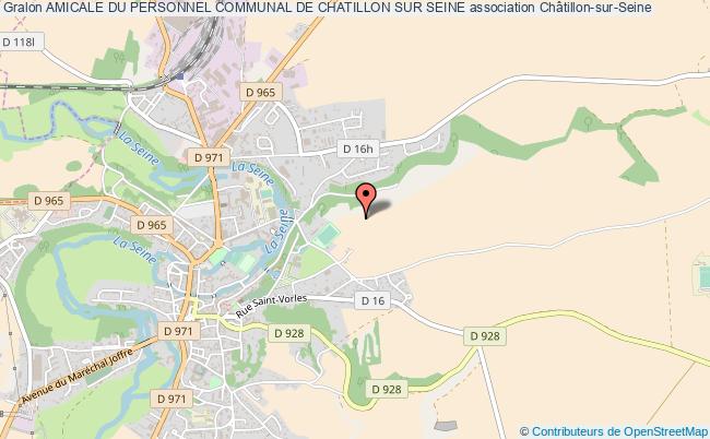 plan association Amicale Du Personnel Communal De Chatillon Sur Seine Châtillon-sur-Seine