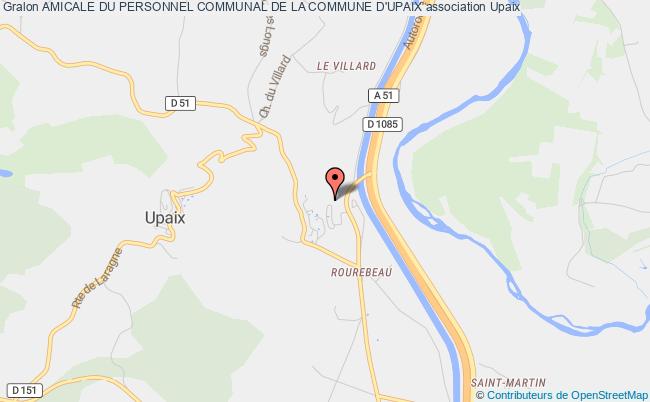 plan association Amicale Du Personnel Communal De La Commune D'upaix Upaix