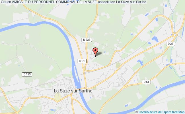 plan association Amicale Du Personnel Communal De La Suze La    Suze-sur-Sarthe