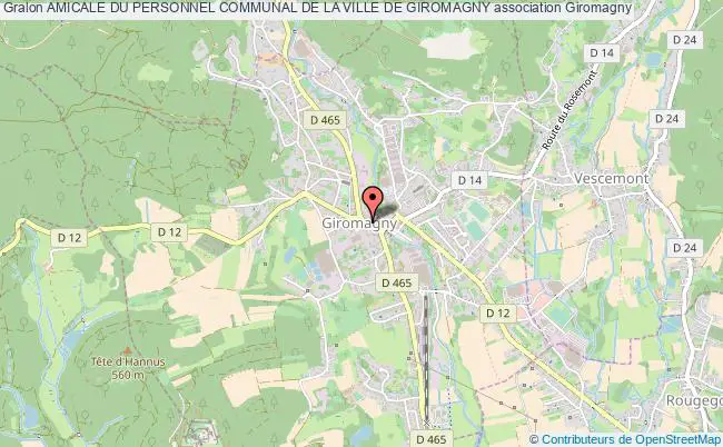 plan association Amicale Du Personnel Communal De La Ville De Giromagny Giromagny