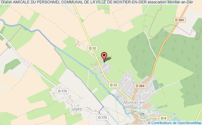 plan association Amicale Du Personnel Communal De La Ville De Montier-en-der Montier-en-Der