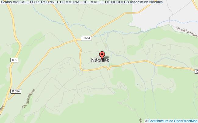 plan association Amicale Du Personnel Communal De La Ville De Neoules Néoules